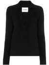 JIL SANDER PULLOVER MIT V-KRAGEN