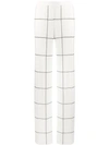 MISSONI KNITTED GRID-PRINT WIDE TROUSERS