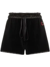 GUCCI LOGO-EMBROIDERED SHORTS