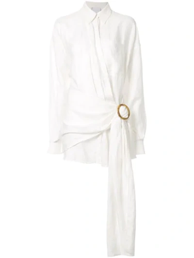 Acler Herald Shirt Dress In White