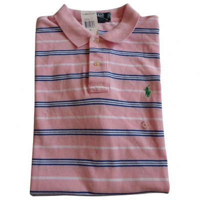 Pre-owned Polo Ralph Lauren Pink Cotton Polo Shirt