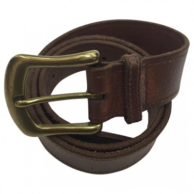 Pre-owned Ralph Lauren Brown Leather Belt