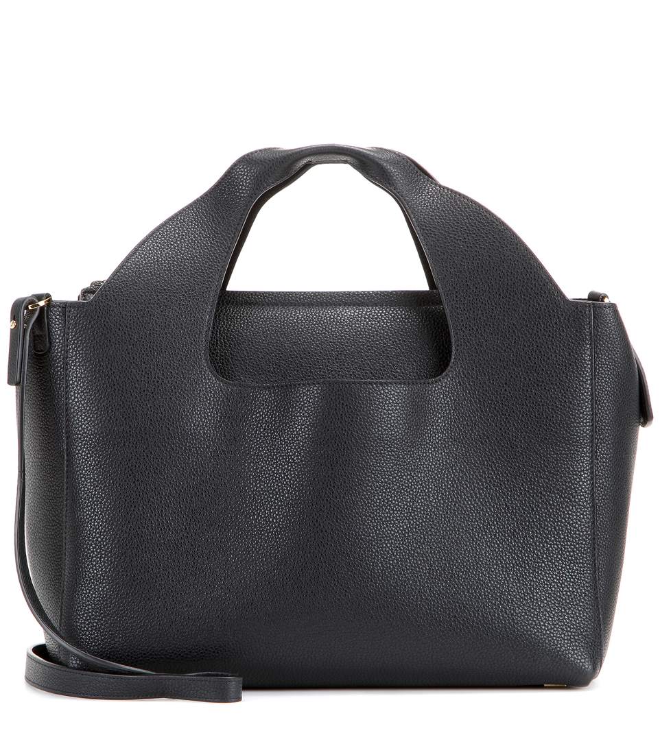 The Row Two For One Grained-leather Shoulder Bag In Black | ModeSens
