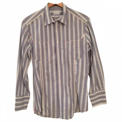 Pre-owned Paul Smith Camisa Rallas Azules In Blue