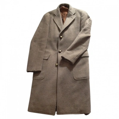 Pre-owned Etro Camel Wool Coat