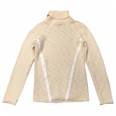 Pre-owned Emporio Armani Wool Sweater In Beige