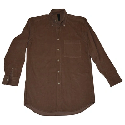 Pre-owned Lanvin Shirt In Brown