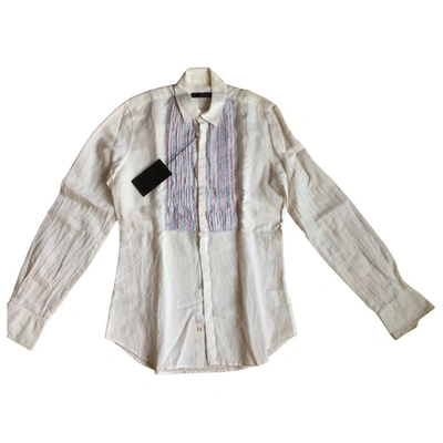 Pre-owned Dsquared2 Linen Shirt In White