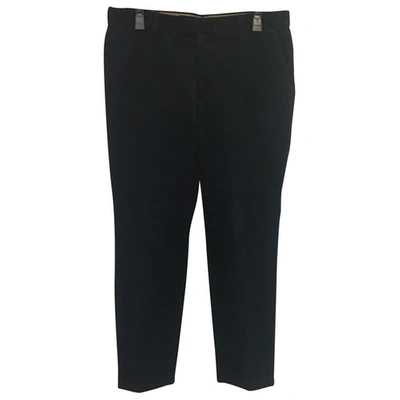 Pre-owned Undercover Navy Cotton Trousers