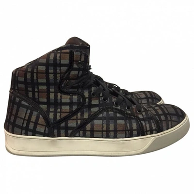Pre-owned Lanvin Cloth High Trainers In Multicolour