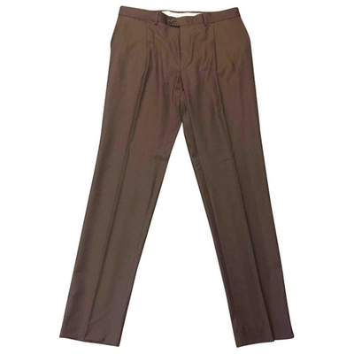 Pre-owned Ermenegildo Zegna Trousers In Brown