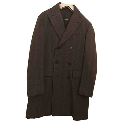 Pre-owned Aspesi Wool Coat In Brown