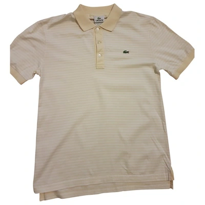Pre-owned Lacoste Polo Shirt In Yellow