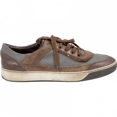 Pre-owned Lanvin Low Trainers In Brown