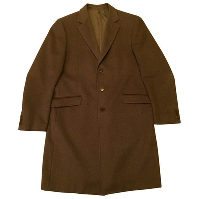 Pre-owned Carven Wool Coat In Camel