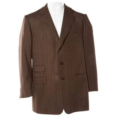 Pre-owned Ermenegildo Zegna Wool Jacket In Brown