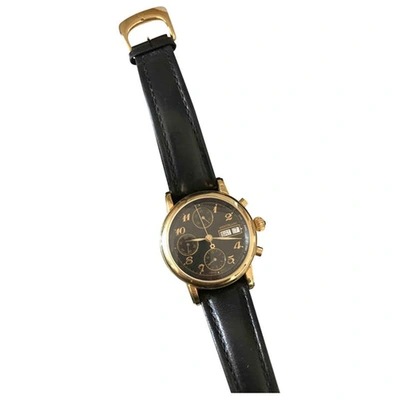 Pre-owned Montblanc Yellow Gold Watch