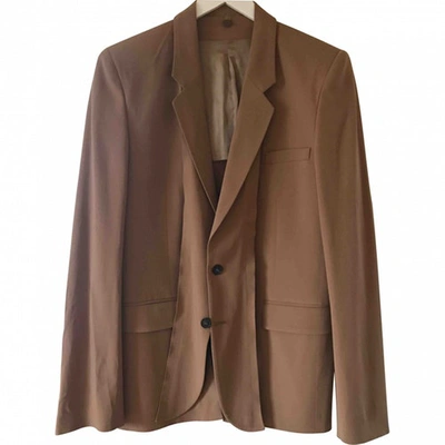 Pre-owned Maison Margiela Camel Wool Jacket