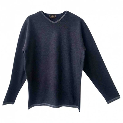 Pre-owned Fendi Wool Pull In Grey