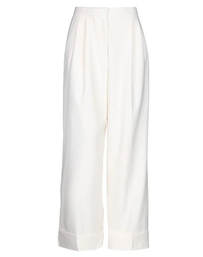 The Row Casual Pants In Ivory