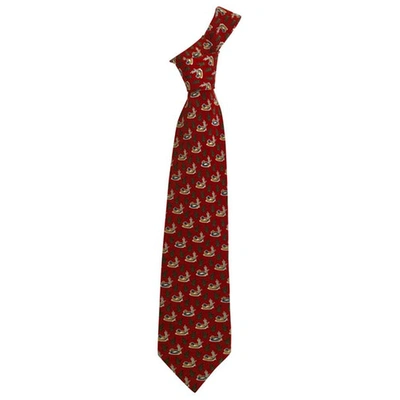 Pre-owned Loewe Silk Tie In Red