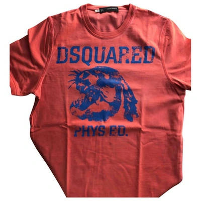 Pre-owned Dsquared2 Red Cotton T-shirt