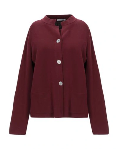 Gran Sasso Cardigan In Maroon