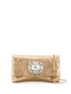 JIMMY CHOO TITANIA CRYSTAL-EMBELLISHED CLUTCH