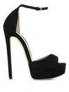 Jimmy Choo Max 150mm Platform Sandals In Black