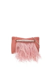 JIMMY CHOO VENUS FEATHER-TRIM CLUTCH