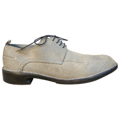 Pre-owned Costume National Lace Ups In Grey