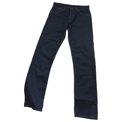 Pre-owned Mulberry Navy Cotton Jeans