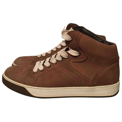 Pre-owned Lanvin Lace Ups In Camel