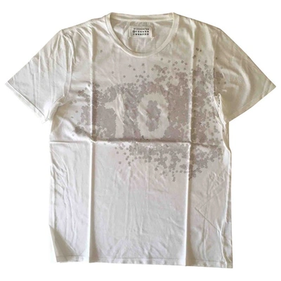 Pre-owned Maison Margiela White Cotton T-shirt