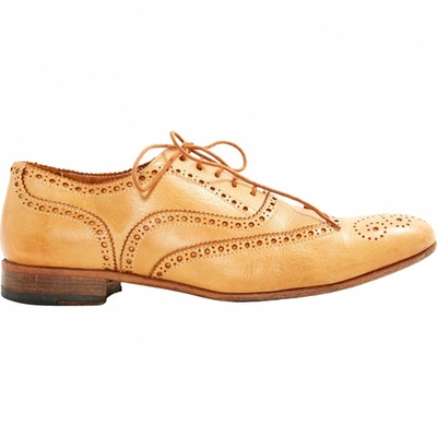 Pre-owned Paul Smith Leather Lace Ups In Camel