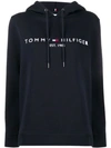 TOMMY HILFIGER LOGO EMBROIDERED HOODIE