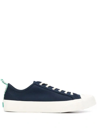 Ymc You Must Create Low-top Lace-up Trainers In Blue
