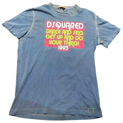 Pre-owned Dsquared2 Blue Cotton T-shirt