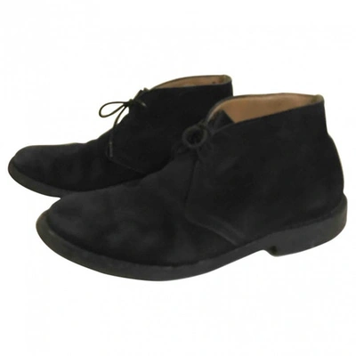 Pre-owned Church's Black Suede Boots