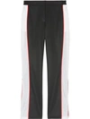 BURBERRY MESH EMBELLISHED TAILORED TRACK PANTS