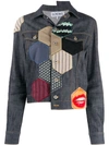 LOEWE PATCH DETAIL DENIM JACKET