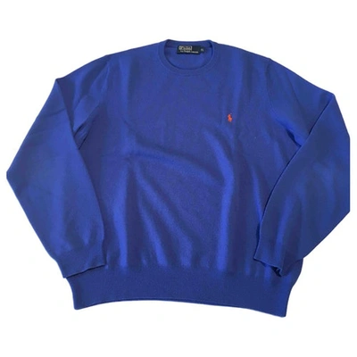 Pre-owned Polo Ralph Lauren Wool Pull In Navy