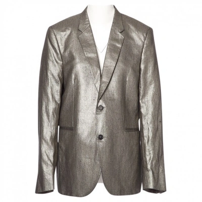 Pre-owned Paul Smith Linen Jacket In Silver