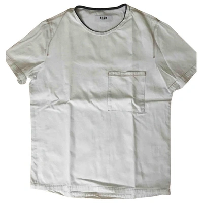 Pre-owned Msgm White Cotton T-shirt