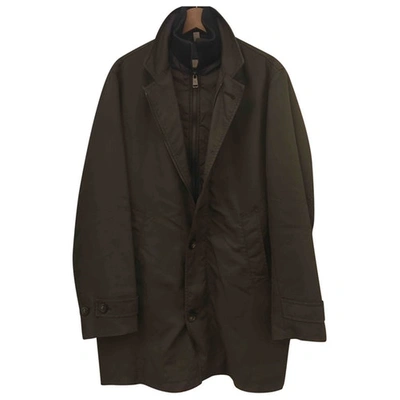 Pre-owned Burberry Peacoat In Brown