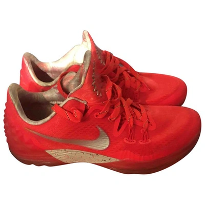 Pre-owned Nike Low Trainers In Red