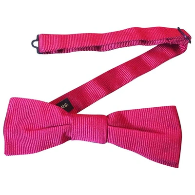 Pre-owned Dolce & Gabbana Silk Tie In Red