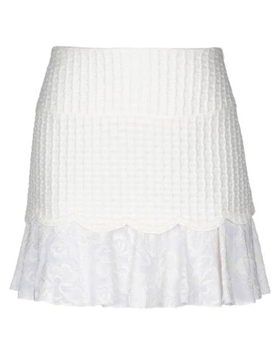 Jupe Giamba Taille S - Blanc, Viscose, Longueur Mini, Neuf Sans étiquettes