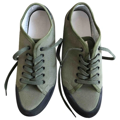 Pre-owned Rag & Bone Cloth Low Trainers In Khaki