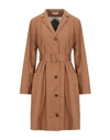 High By Claire Campbell Overcoats In Beige